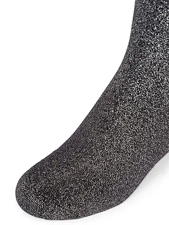 CAMANO | Chaussettes hautes noir doré | schwarz